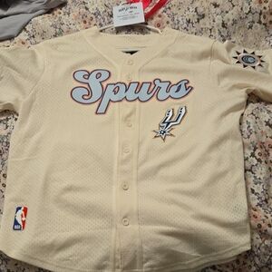 Spurs 2024-2025 City Colors Signed Button Down Jersey